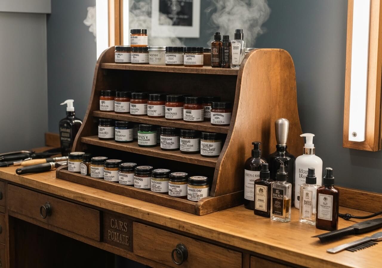Barbershop producten en pomade collectie